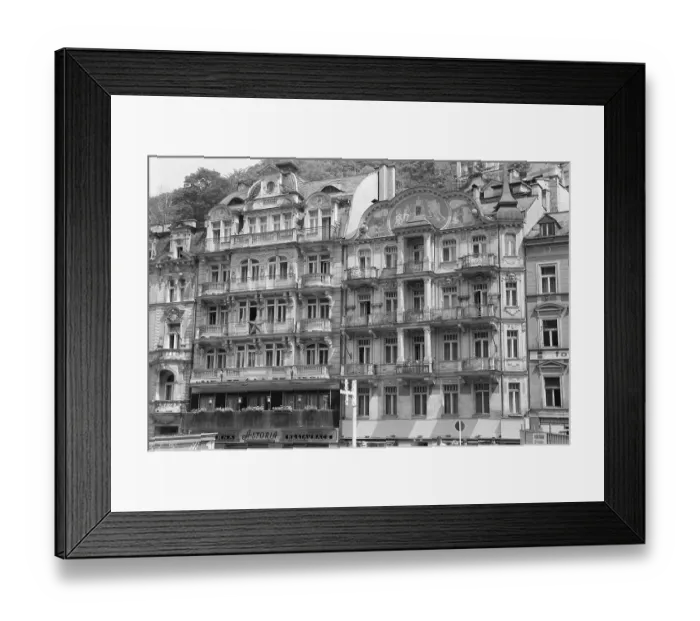 Framed Print : 12.07.1985, CSSR, Karlovy Vary, View of the facade of the Hotel Astoria Framed Print : 12.07.1985, CSSR, Karlovy Vary, View of the facade of the Hotel Astoria
