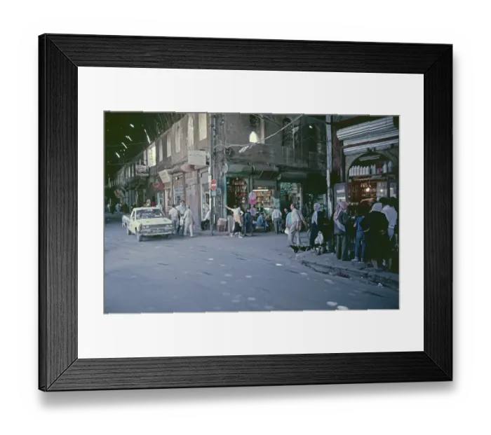 Framed Print : Bazaar, The Straight Street, Damascus, Syria, May 1987, vintage, retro, old, historical, Asia Framed Print : Bazaar, The Straight Street, Damascus, Syria, May 1987, vintage, retro, old, historical, Asia