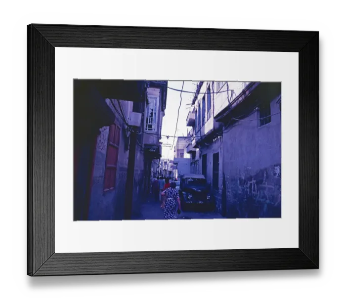 Framed Print : Street in the Christian quarter, Damascus, Syria, May 1987, vintage, retro, old, historical, Asia Framed Print : Street in the Christian quarter, Damascus, Syria, May 1987, vintage, retro, old, historical, Asia