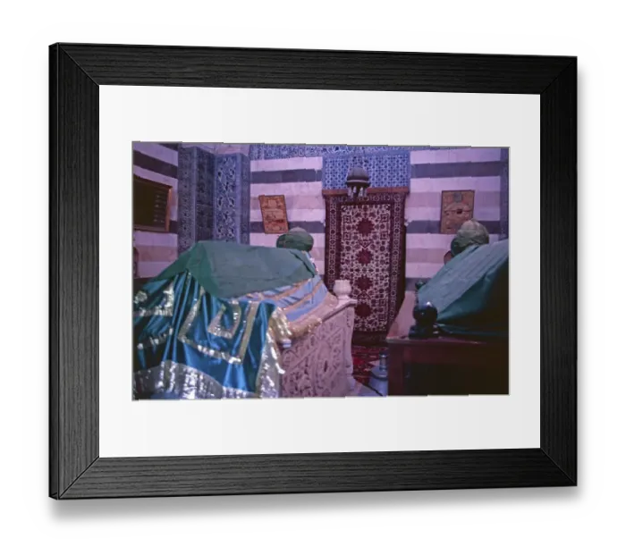 Framed Print : Sarcophagus, Saladin Mausoleum, Damascus, Syria, May 1987, vintage, retro, old, historical, Asia
