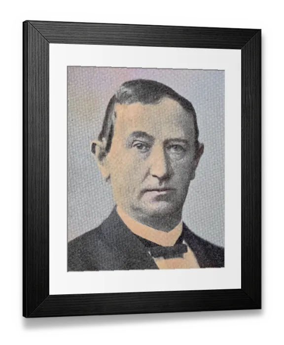 Framed Print : Karl Schneider, Historical, digitally restored reproduction from a 19th century original