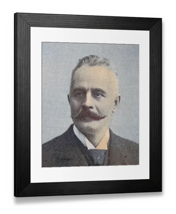 Framed Print : Erich Schmidt, 20 June (1853), 29 April 1913, Berlin, was a German literary historian, Historical, digitally restored reproduction from a 19th century original
