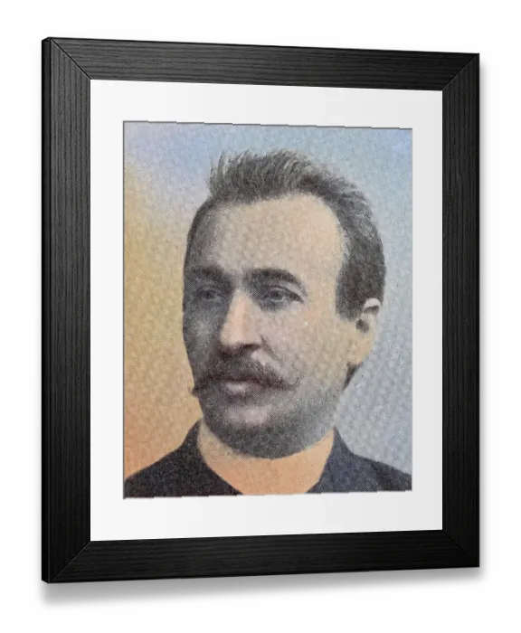 Framed Print : Hermann Suchier (11 December 1848) (3 July 1914) was a German Romanist, Historical, digitally restored reproduction from a 19th century original