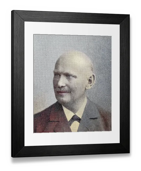 Framed Print : Adolf Stern, real name Adolf Ernst, 14 June 1835, 15 April 1907, was a German literary historian and poet, Historical, digitally restored reproduction from a 19th century original