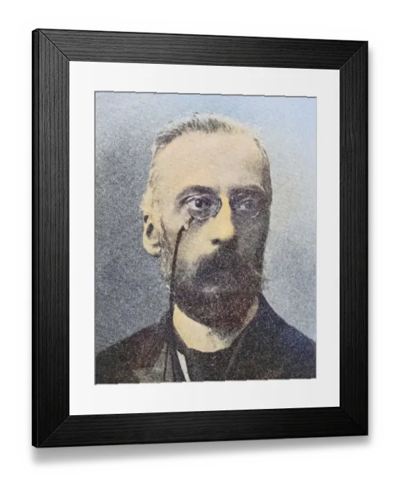 Framed Print : Richard Heinzel, 3 November 1838, 4 April 1905, was an Austrian medievalist specialising in Germanic language and literature, Historical, digitally restored reproduction from a 19th century original