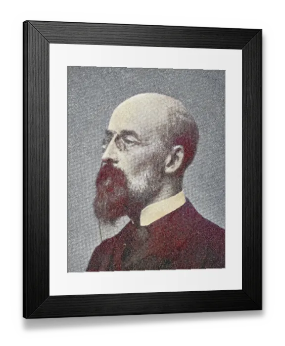 Framed Print : Otto Leixner by Otto von Leixner, born Otto Leixner, 24 April 1847, 12 April 1907, was an Austrian-German writer, literary critic, journalist and historian, Historical, digitally restored reproduction from a 19th century original