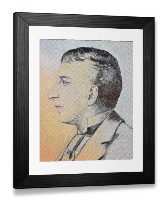 Framed Print : Henry Thode, real name Heinrich Thode (13 January 1857) (19 November 1920), was a German art historian, Historical, digitally restored reproduction from a 19th century original