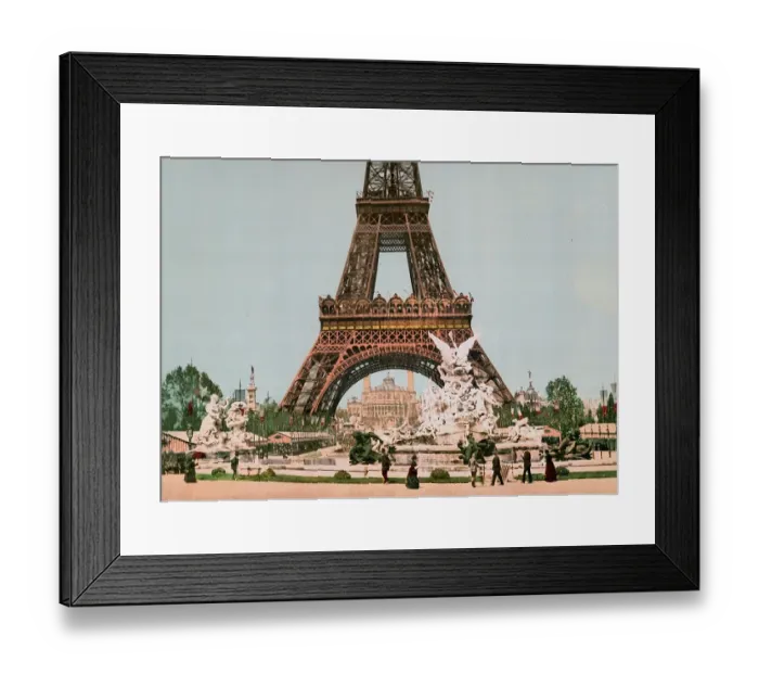 Framed Print : Eiffel Tower and Trocadero, Palais du Trocadero was a historicist exhibition palace built for the 1878 Paris Universal Exposition, Universal Exposition (Exposition universelle International), 1900, Paris, France, Historical, c Framed Print : Eiffel Tower and Trocadero, Palais du Trocadero was a historicist exhibition palace built for the 1878 Paris Universal Exposition, Universal Exposition (Exposition universelle International), 1900, Paris, France, Historical, c