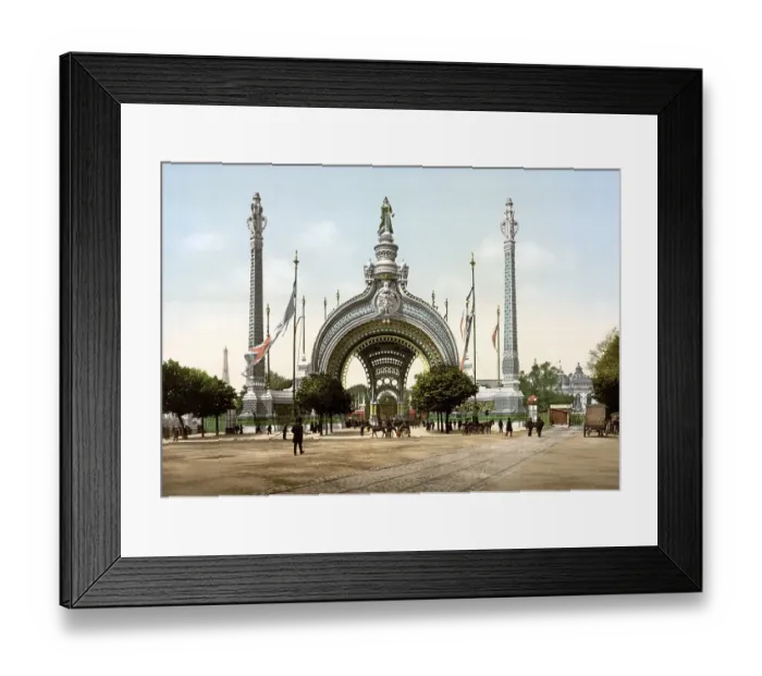 Framed Print : Main entrance, Universal Exhibition, Expositions Universal, 1900, Paris, France, Historical, around 1900, digitally restored reproduction from a 19th century original, Europe Framed Print : Main entrance, Universal Exhibition, Expositions Universal, 1900, Paris, France, Historical, around 1900, digitally restored reproduction from a 19th century original, Europe