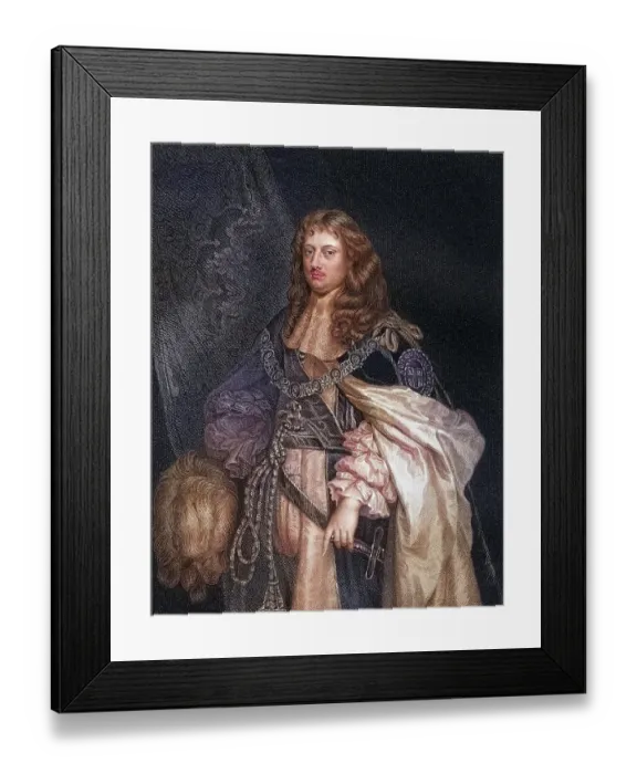 Framed Print : Edward Montagu 1st Earl of Sandwich, Viscount Hinchingbrooke, 1625-1672, English admiral who brought Charles II to England in 1660