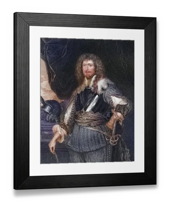 Framed Print : Edward Sackville, 4th Earl of Dorset, 1590-1652, English soldier and statesman. From the book Lodge's British Portraits published in London 1823, Historic, digitally restored reproduction from a 19th century original, Record date not stated