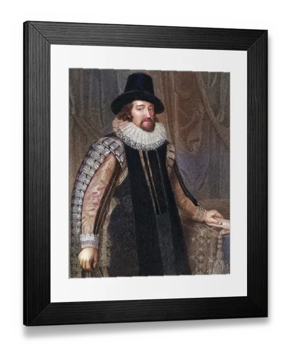 Framed Print : Francis Bacon Viscount St Alban, 1561-1626, English jurist, statesman and philosopher Framed Print : Francis Bacon Viscount St Alban, 1561-1626, English jurist, statesman and philosopher