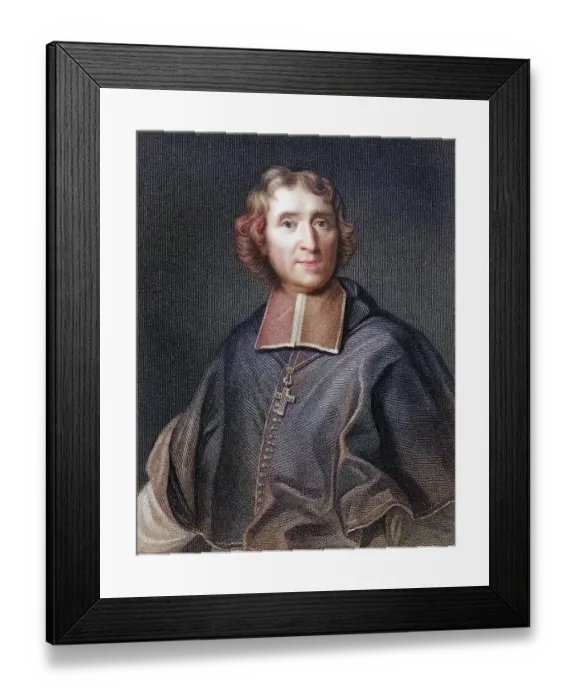 Framed Print : Francois de Salignac de la Mothe Fenelon 1651-1715, French archbishop, theologian and man of letters. From the book Gallery of Portraits, 1833, Historical, digitally restored reproduction from a 19th century original, Record date not stated Framed Print : Francois de Salignac de la Mothe Fenelon 1651-1715, French archbishop, theologian and man of letters. From the book Gallery of Portraits, 1833, Historical, digitally restored reproduction from a 19th century original, Record date not stated