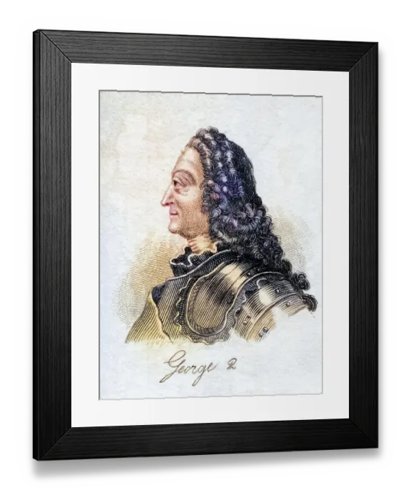 Framed Print : George II 1683-1760 George Augustus King of Great Britain and Ireland 1727-1760 Duke of Brunswick-Lueneburg Archchamberlain and Elector of the Holy Roman Empire from the book Crabbs Historical Dictionary from 1825, Historical Framed Print : George II 1683-1760 George Augustus King of Great Britain and Ireland 1727-1760 Duke of Brunswick-Lueneburg Archchamberlain and Elector of the Holy Roman Empire from the book Crabbs Historical Dictionary from 1825, Historical