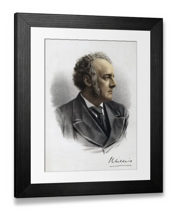 Framed Print : John Everett Millais (1829-1896), British Pre-Raphaelite painter, ca. 1880. Founding member of the Pre-Raphaelite Brotherhood in 1848. After 1870 he mainly painted portraits and landscapes. Elected President of the Royal Academy in 1896