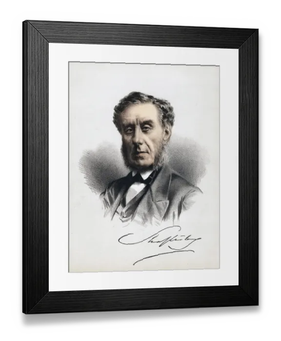 Framed Print : Anthony Ashley Cooper, 7th Earl of Shaftesbury (1801-1885), c. 1880. English statesman, moral philosopher, philanthropist and factory reformer