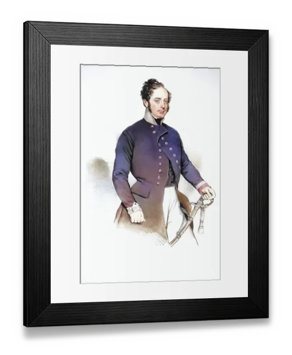 Framed Print : Count Christian zu Leiningen-Westerburg, also Christian Franz Seraphin Vincenz von Leiningen-Westerburg (born 10 February 1812 in Graz in Styria, died 1 October 1856 in Krakow), was an Austrian field marshal lieutenant, Historical