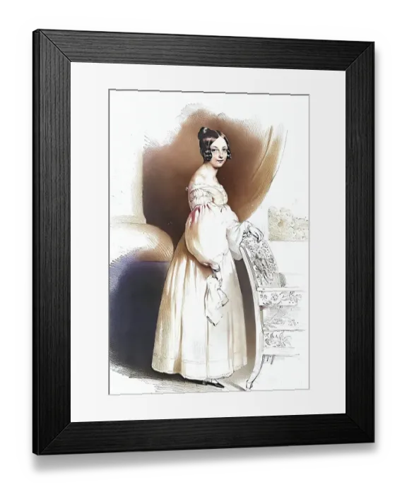 Framed Print : Claudine Countess Rhedey of Kis-Rhede (born 21 September 1812 in Erdoszentgyoergy, died 1 October 1841 in Pettau), from 1835 Countess of Hohenstein, was a Hungarian noblewoman and the grandmother of the British Queen and Empress of India Framed Print : Claudine Countess Rhedey of Kis-Rhede (born 21 September 1812 in Erdoszentgyoergy, died 1 October 1841 in Pettau), from 1835 Countess of Hohenstein, was a Hungarian noblewoman and the grandmother of the British Queen and Empress of India
