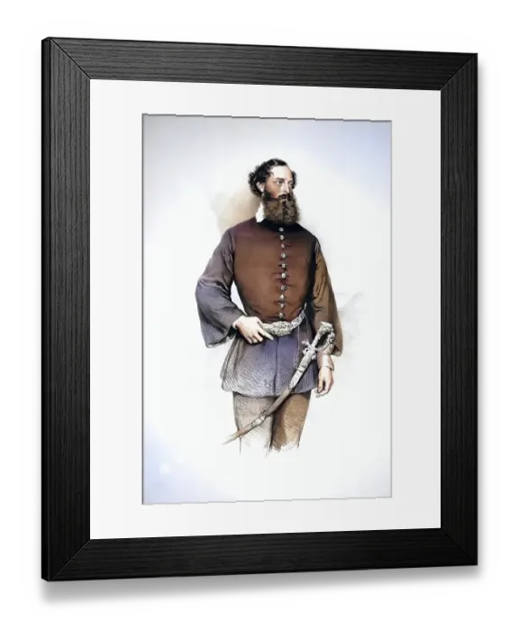 Framed Print : Edmund Zichy (1811-1894), Count of Zich and Vasonykeoe, founder of the Oriental Museum in Vienna, patron of art and culture, Historical, digitally restored reproduction from a 19th century original, Record date not stated Framed Print : Edmund Zichy (1811-1894), Count of Zich and Vasonykeoe, founder of the Oriental Museum in Vienna, patron of art and culture, Historical, digitally restored reproduction from a 19th century original, Record date not stated
