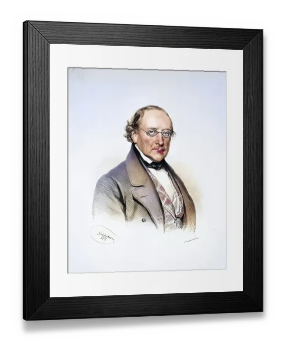 Framed Print : Ferdinand Joseph Johann (Freiherr) von Thinnfeld (born 24 April 1793 in Graz, died 8 April 1868 at Thinnfeld Castle, Deutschfeistritz) was an Austrian politician and industrialist, Historical