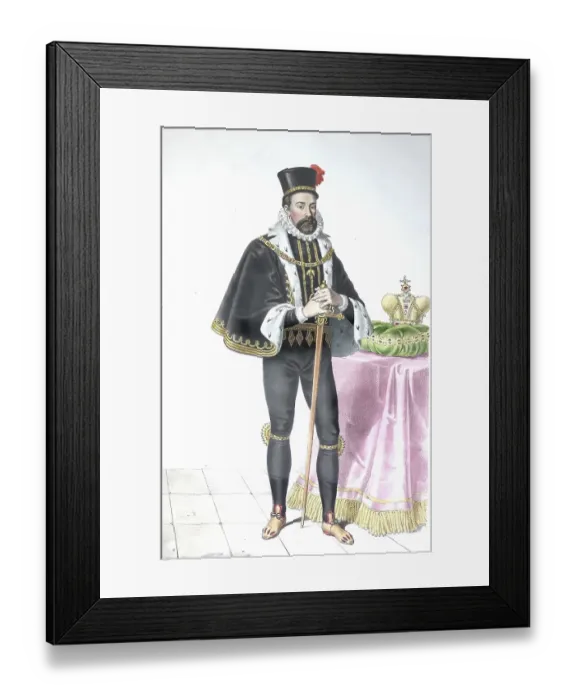 Framed Print : Ferdinand II (born 9 July 1578 in Graz, died 15 February 1637 in Vienna) was Emperor of the Holy Roman Empire from September 1619 until his death, Historical, digitally restored reproduction from a 19th century original, Record date not stated Framed Print : Ferdinand II (born 9 July 1578 in Graz, died 15 February 1637 in Vienna) was Emperor of the Holy Roman Empire from September 1619 until his death, Historical, digitally restored reproduction from a 19th century original, Record date not stated