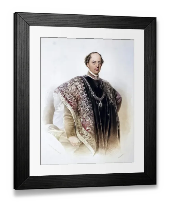 Framed Print : Ferdinand Joseph Johann Nepomuk 8th Prince of Lobkowitz (born 13 April 1797 in Hollabrunn, died 18 December 1868 in Vienna) was an Austrian nobleman and industrialist, Historic, digitally restored reproduction from a 19th century original Framed Print : Ferdinand Joseph Johann Nepomuk 8th Prince of Lobkowitz (born 13 April 1797 in Hollabrunn, died 18 December 1868 in Vienna) was an Austrian nobleman and industrialist, Historic, digitally restored reproduction from a 19th century original