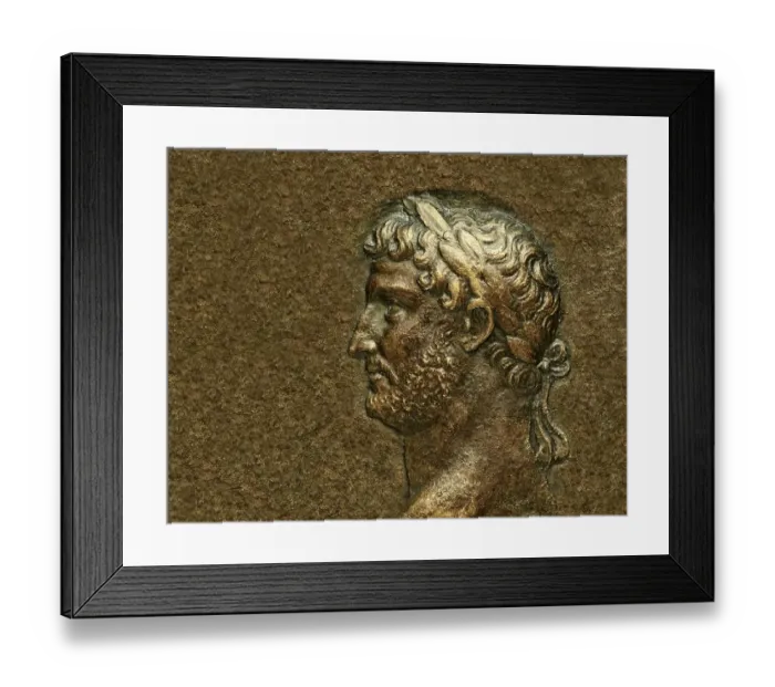Framed Print : Hadrian or Publius Aelius Hadrianus Augustus, 76 - 138, Roman emperor, digitally edited Framed Print : Hadrian or Publius Aelius Hadrianus Augustus, 76 - 138, Roman emperor, digitally edited