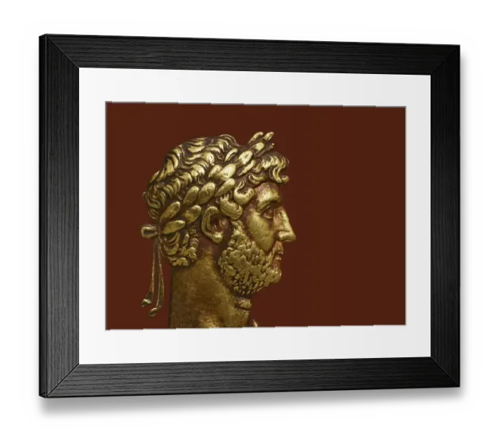 Framed Print : Hadrian or Publius Aelius Hadrianus Augustus, 76 - 138, Roman emperor, digitally edited Framed Print : Hadrian or Publius Aelius Hadrianus Augustus, 76 - 138, Roman emperor, digitally edited