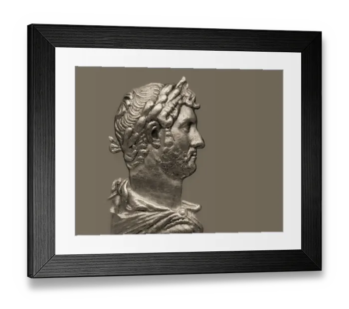 Framed Print : Hadrian or Publius Aelius Hadrianus Augustus, 76 - 138, Roman emperor, digitally edited Framed Print : Hadrian or Publius Aelius Hadrianus Augustus, 76 - 138, Roman emperor, digitally edited