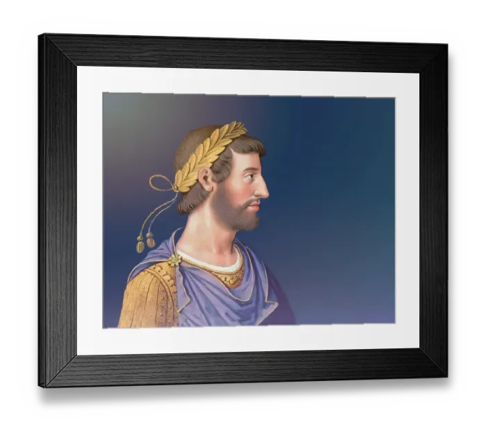 Framed Print : Hadrian or Publius Aelius Hadrianus Augustus, 76 - 138, Roman emperor, digitally edited Framed Print : Hadrian or Publius Aelius Hadrianus Augustus, 76 - 138, Roman emperor, digitally edited