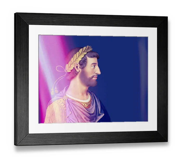 Framed Print : Hadrian or Publius Aelius Hadrianus Augustus, 76 - 138, Roman emperor, digitally edited Framed Print : Hadrian or Publius Aelius Hadrianus Augustus, 76 - 138, Roman emperor, digitally edited