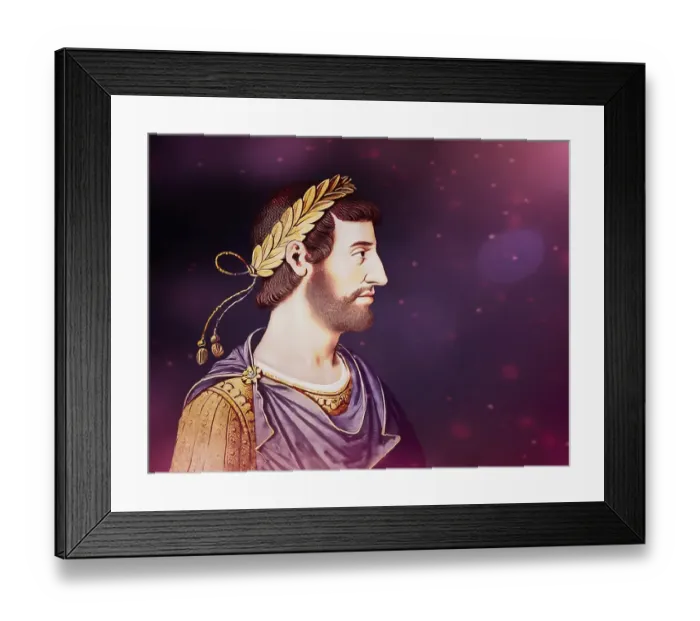 Framed Print : Hadrian or Publius Aelius Hadrianus Augustus, 76 - 138, Roman emperor, digitally edited Framed Print : Hadrian or Publius Aelius Hadrianus Augustus, 76 - 138, Roman emperor, digitally edited