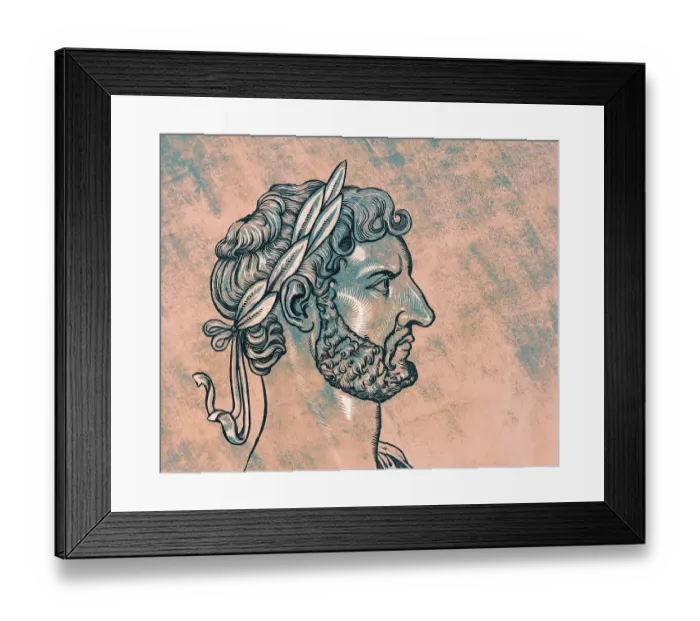 Framed Print : Hadrian or Publius Aelius Hadrianus Augustus, 76 - 138, Roman emperor, digitally edited Framed Print : Hadrian or Publius Aelius Hadrianus Augustus, 76 - 138, Roman emperor, digitally edited