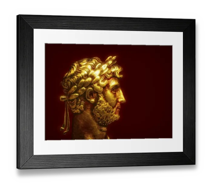 Framed Print : Hadrian or Publius Aelius Hadrianus Augustus, 76 - 138, Roman emperor, digitally edited Framed Print : Hadrian or Publius Aelius Hadrianus Augustus, 76 - 138, Roman emperor, digitally edited