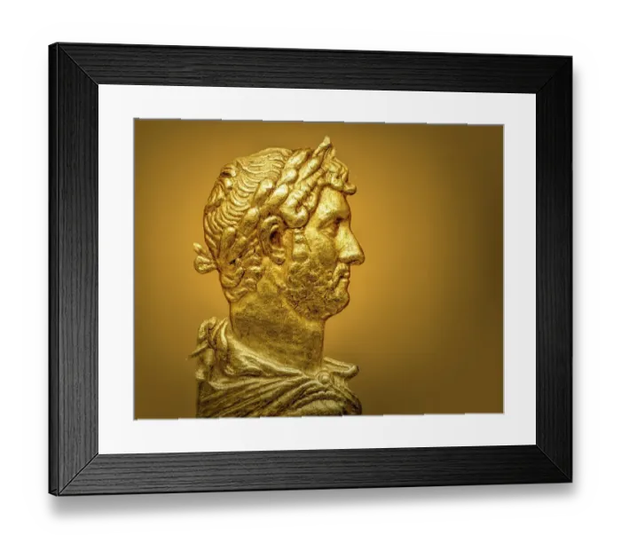 Framed Print : Hadrian or Publius Aelius Hadrianus Augustus, 76 - 138, Roman emperor, digitally edited Framed Print : Hadrian or Publius Aelius Hadrianus Augustus, 76 - 138, Roman emperor, digitally edited