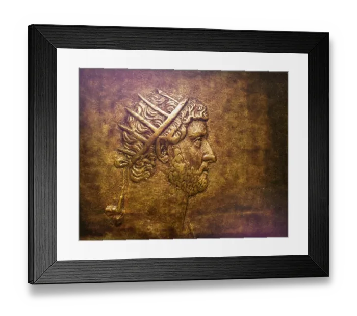Framed Print : Hadrian or Publius Aelius Hadrianus Augustus, 76 - 138, Roman emperor, digitally edited Framed Print : Hadrian or Publius Aelius Hadrianus Augustus, 76 - 138, Roman emperor, digitally edited