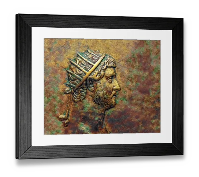 Framed Print : Hadrian or Publius Aelius Hadrianus Augustus, 76 - 138, Roman emperor, digitally edited Framed Print : Hadrian or Publius Aelius Hadrianus Augustus, 76 - 138, Roman emperor, digitally edited