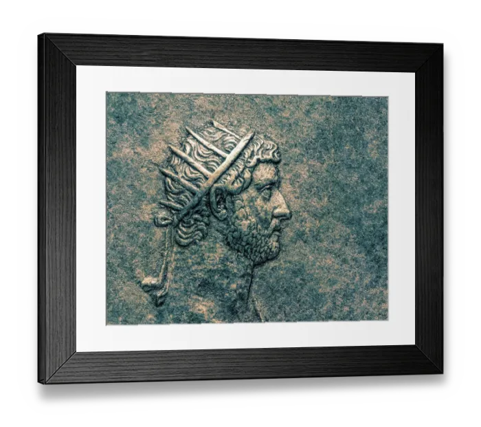 Framed Print : Hadrian or Publius Aelius Hadrianus Augustus, 76 - 138, Roman emperor, digitally edited Framed Print : Hadrian or Publius Aelius Hadrianus Augustus, 76 - 138, Roman emperor, digitally edited