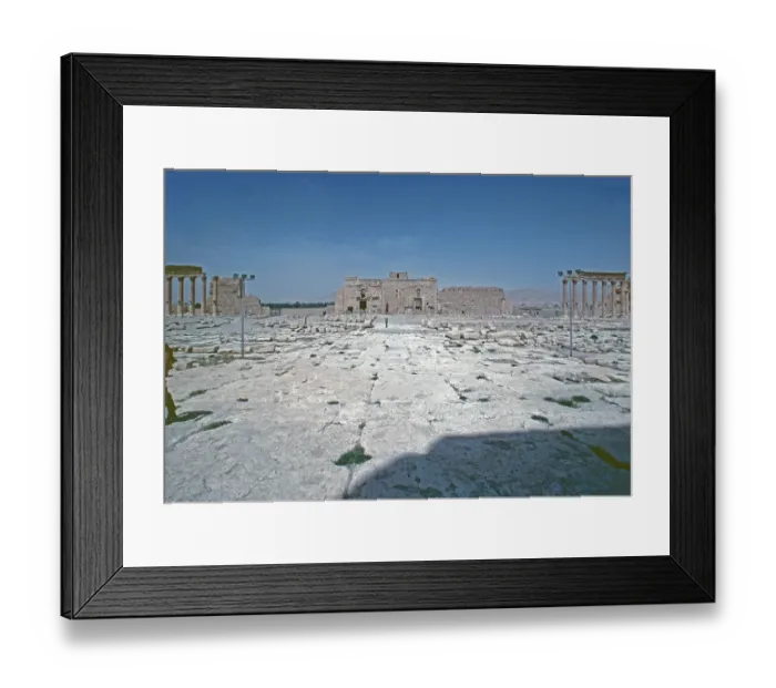 Framed Print : The Great Court, Bel Temple, Palmyra, Tadmor, Syria, May 1987, vintage, retro, old, historical, Asia