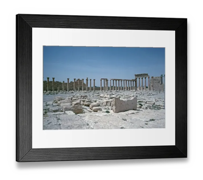 Framed Print : The Great Court, Bel Temple, Palmyra, Tadmor, Syria, May 1987, vintage, retro, old, historical, Asia Framed Print : The Great Court, Bel Temple, Palmyra, Tadmor, Syria, May 1987, vintage, retro, old, historical, Asia