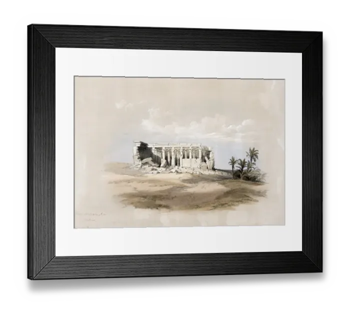 Framed Print : Historical view of the temple of Maharraka in Wady Maharraka around 1850, Nubia, Egypt, around 1850, Historical, digitally restored reproduction from a 19th century original, exact date of recording unknown, AI generated, Africa Framed Print : Historical view of the temple of Maharraka in Wady Maharraka around 1850, Nubia, Egypt, around 1850, Historical, digitally restored reproduction from a 19th century original, exact date of recording unknown, AI generated, Africa
