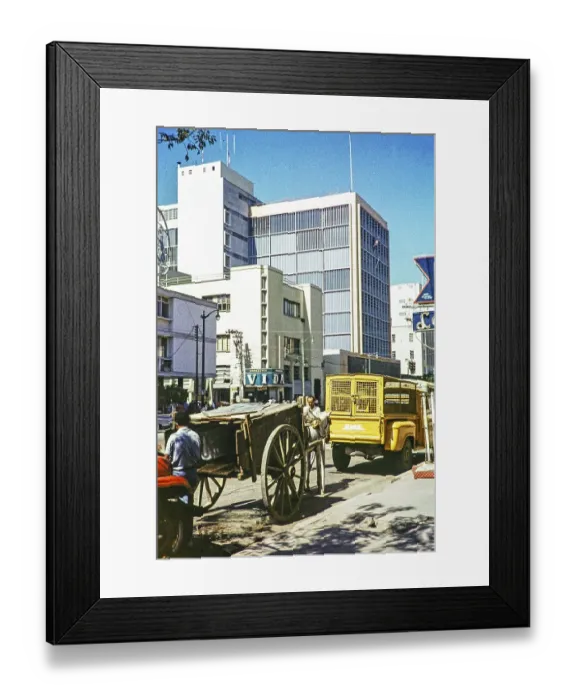 Framed Print : CBD street in the city centre of Barranquilla, Colombia, South America 1961, South America