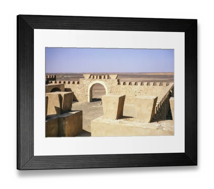 Framed Print : Fort d'Issendjel, Fort in Hassi Issendjel, Sahara Desert, Algeria, North Africa around 1973, Africa Framed Print : Fort d'Issendjel, Fort in Hassi Issendjel, Sahara Desert, Algeria, North Africa around 1973, Africa