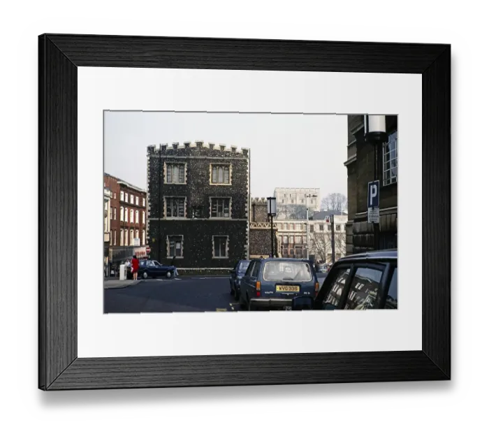 Framed Print : Guildhall and Castle, Norwich, Norfolk, England, UK 1987 Framed Print : Guildhall and Castle, Norwich, Norfolk, England, UK 1987