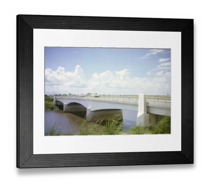 Framed Print : Bridge crossing the River Caroni on the Princess Margaret Highway, Trinidad 1963