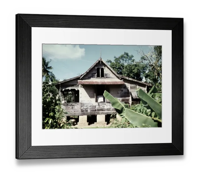 Framed Print : Old wooden house occupied by an Indian family at Arima, Trinidad, Trinidad and Tobago 1961-1963 Framed Print : Old wooden house occupied by an Indian family at Arima, Trinidad, Trinidad and Tobago 1961-1963