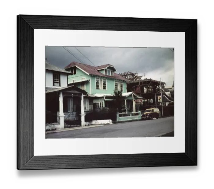 Framed Print : Hotel Rancho, historic buildings, Port of Spain, Trinidad, Trinidad and Tobago 1961-1963 Framed Print : Hotel Rancho, historic buildings, Port of Spain, Trinidad, Trinidad and Tobago 1961-1963