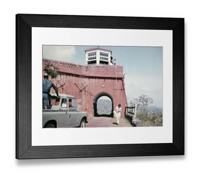 Framed Print : HM Prisons vehicle at Fort Charlotte, St Vincent, Windward Islands, West Indies, 1962