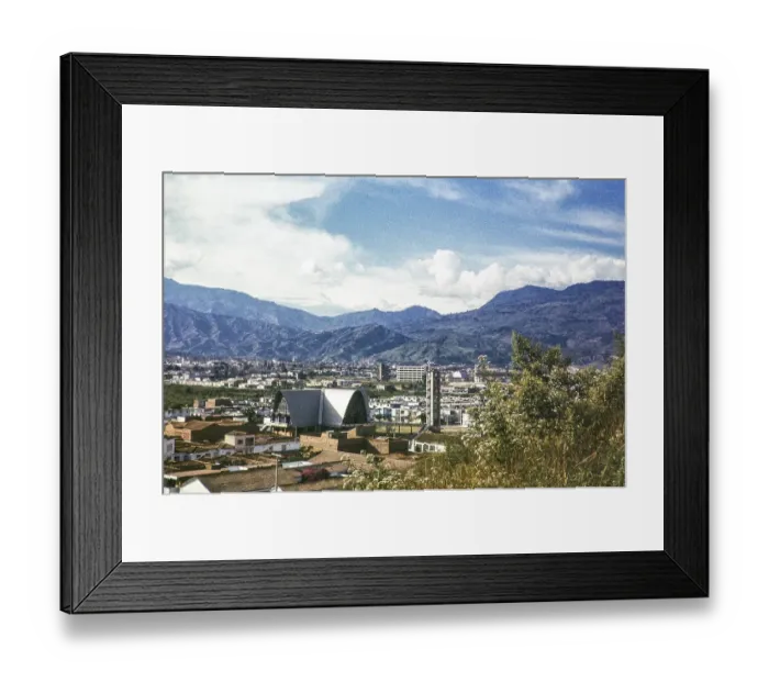 Framed Print : Suburbs of Medellin, Colombia, South America 1961, South America Framed Print : Suburbs of Medellin, Colombia, South America 1961, South America