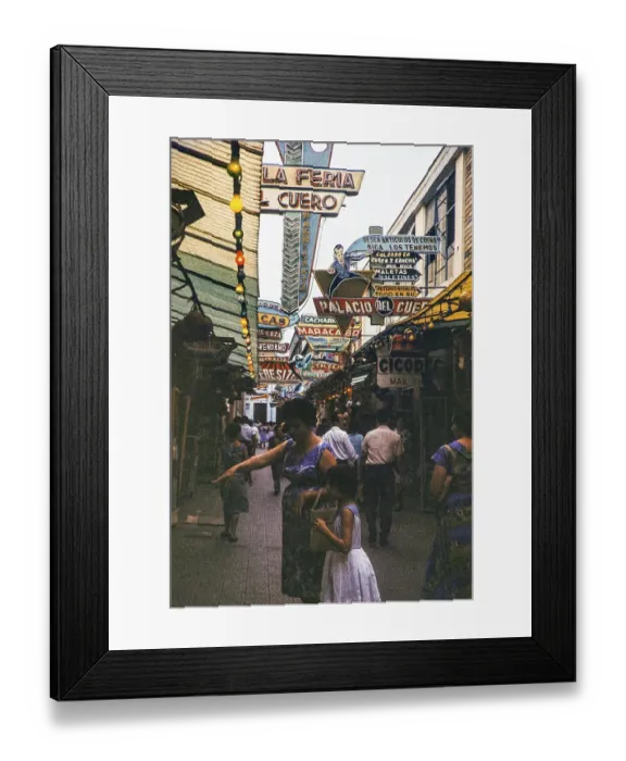 Framed Print : Shopping street in the city centre Street in Barranquilla, Colombia, South America 1961, South America Framed Print : Shopping street in the city centre Street in Barranquilla, Colombia, South America 1961, South America